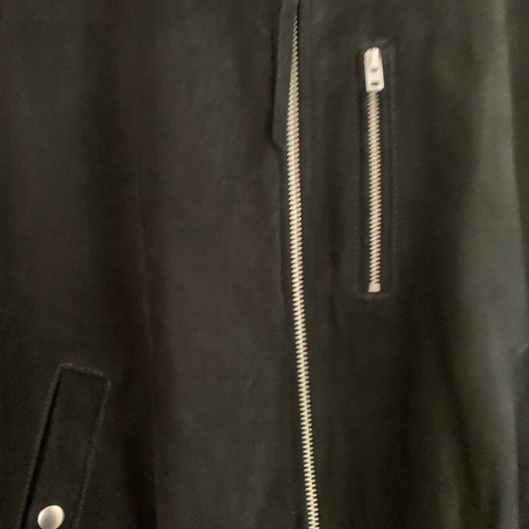 Ladies Suede Bomber Jacket - Picture 6 of 11